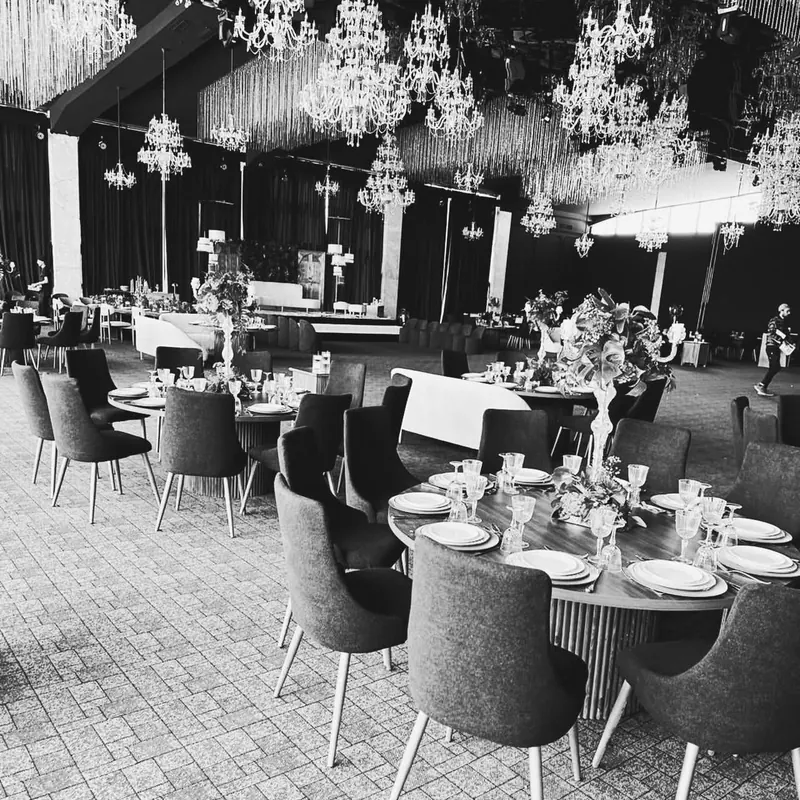 Ballroom and crystal chandeliers